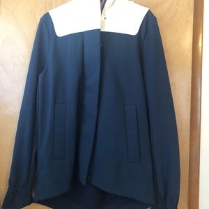 Navy and Creme Lululemon Rain Coat
